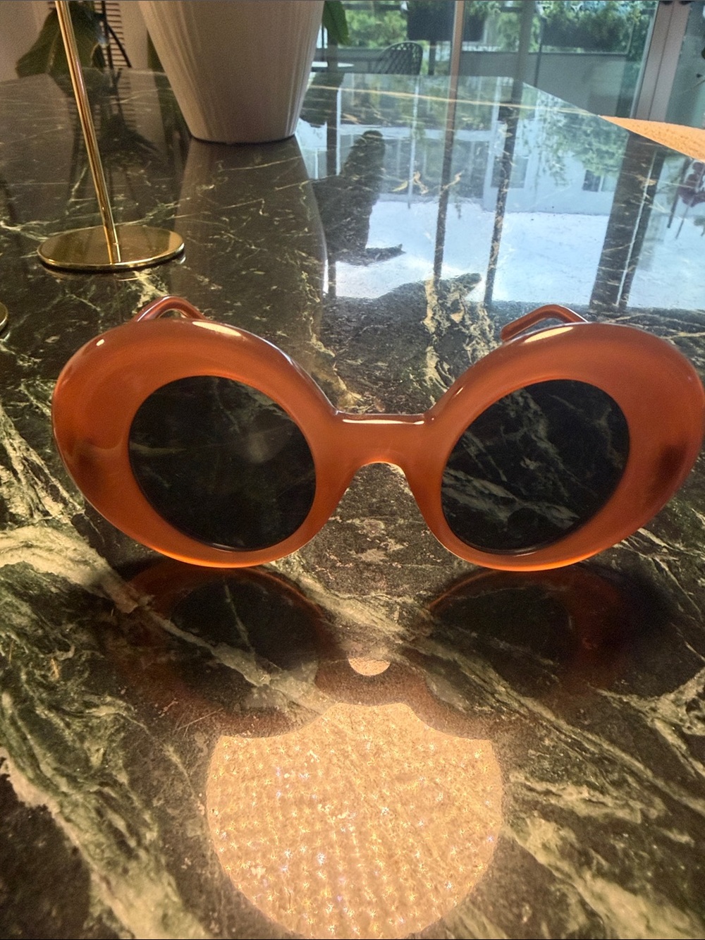 Loewe Round Oversized Women's Sunglasses - Brown